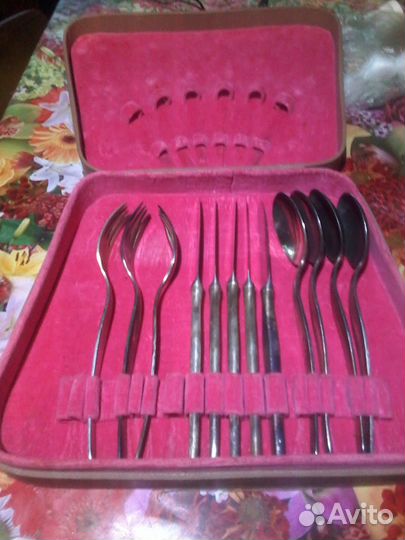 Столовый набор мельхиор посеребренные