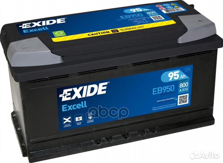 Аккум. батарея exide EB950 95Ah 800A EB950 exide