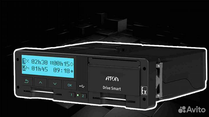 Автомобильный тахограф Атол, с скзи