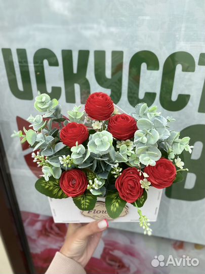 Композиция Flowers. Искусственные цветы