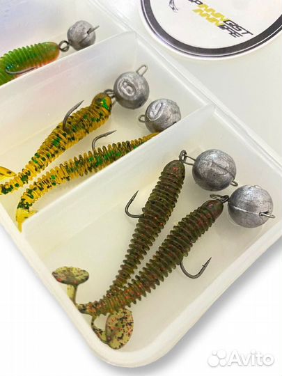 Набор приманок lucky john spark tail 2”5см