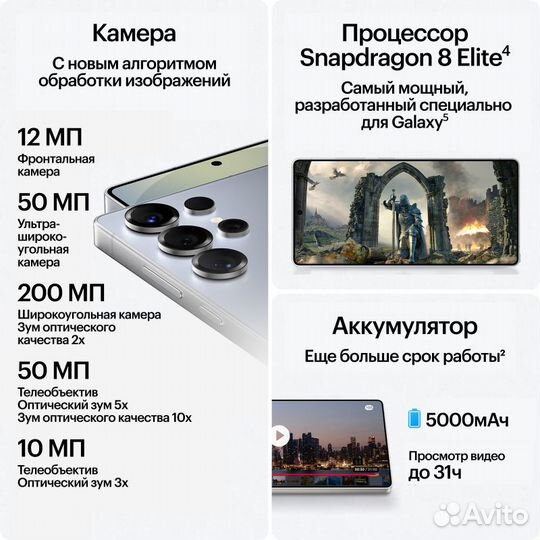 Samsung Galaxy S25 Ultra, 12/256 ГБ