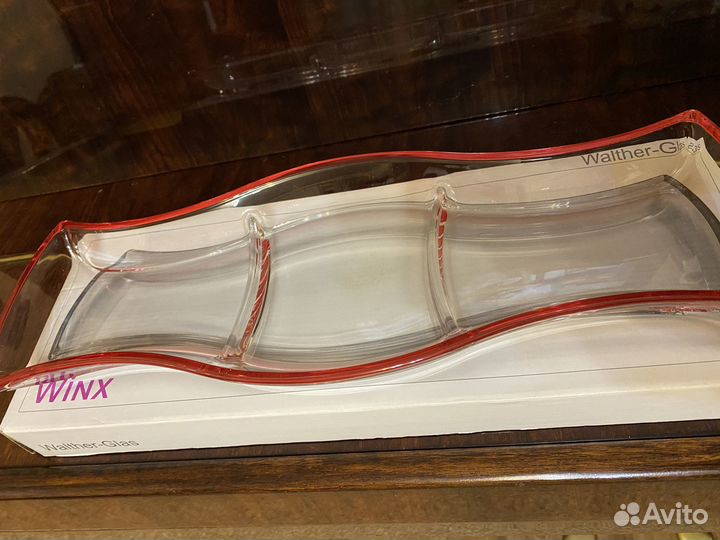 Блюдо Winx cherry red Walther-Glas, 415 мм