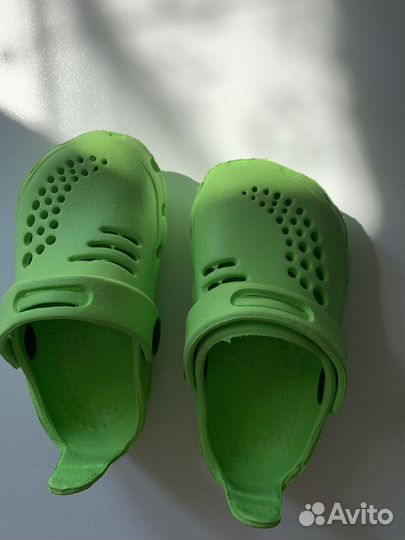 Сабо сандали крокс пляжные резиновые тапочки21-22