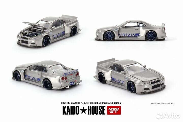 Mini GT x Kaido House - Nissan Skyline GT-R R34