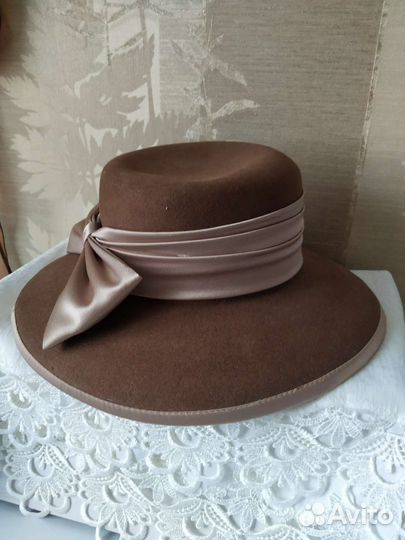 Шляпа фетровая женская