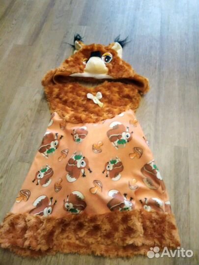 Костюм белочки, петушка, пингвина прокат