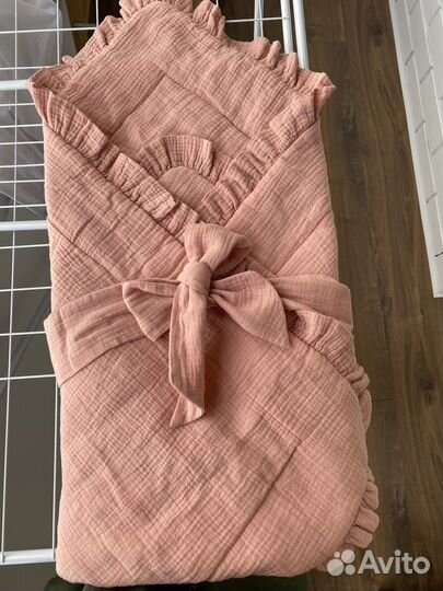 Муслиновый конверт на выписку