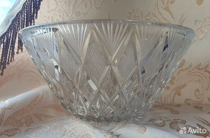 Хрустальная салатница, конфетница (времён СССР)