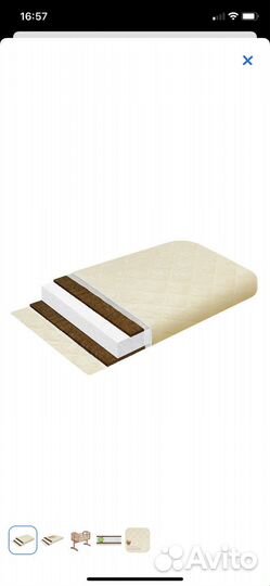 Матрас детский в колыбельку