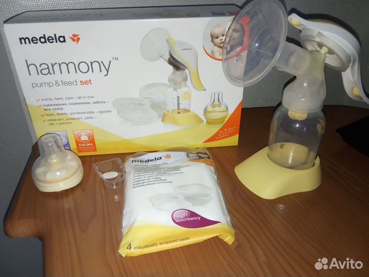Молокоотсос ручной medela Harmony, двухфазный