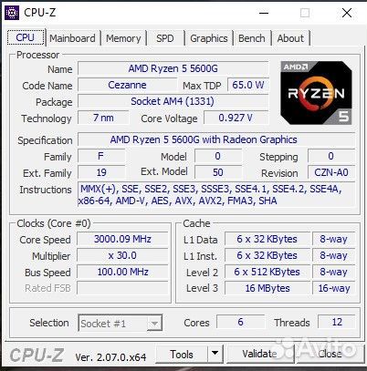 Amd Ryzen 5 5600g oem