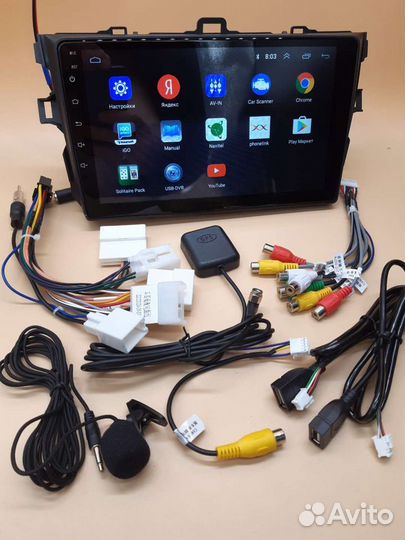 Магнитола андроид для Тойота Королла-150 2007-13г