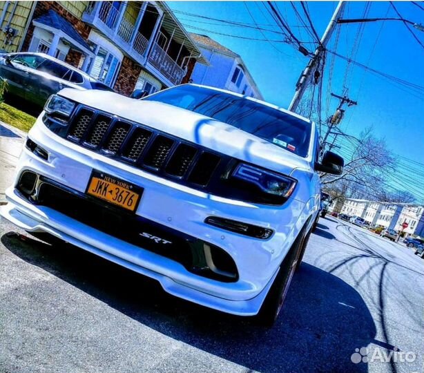 Сплитер переднего бампера jeep SRT8