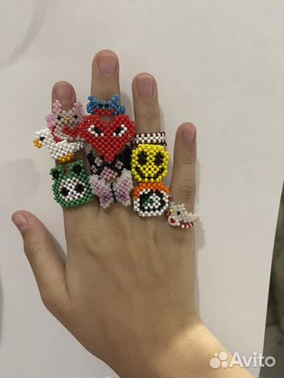 Кольцо из бисера на заказ