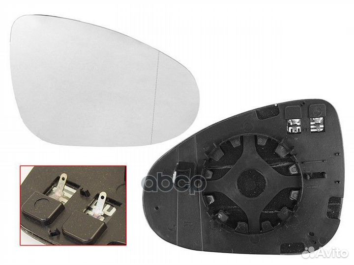Полотно зеркала VW touareg 11-18 RH обогрев ST