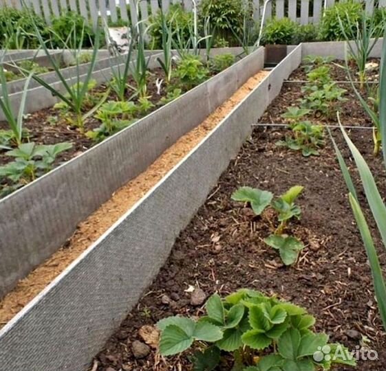 Шифер плоский для грядок