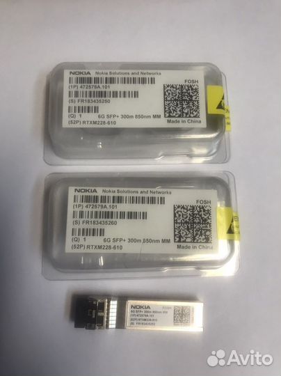 Трансивер Nokia 6G SFP+ 300m 850nm