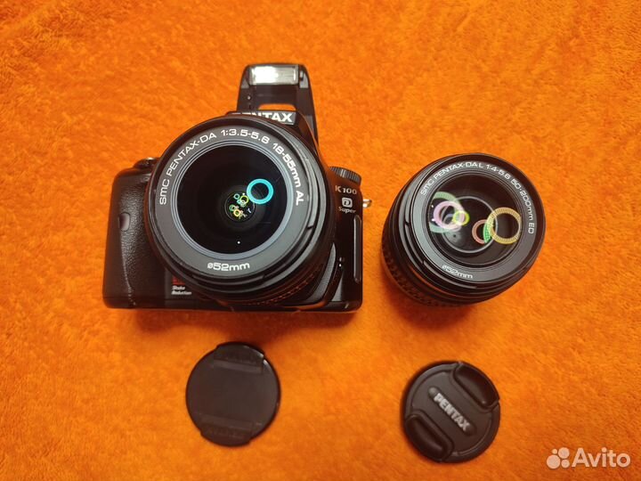 Pentax K100D Super два объектива