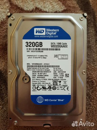 Ж.диск WD blue 320Gb