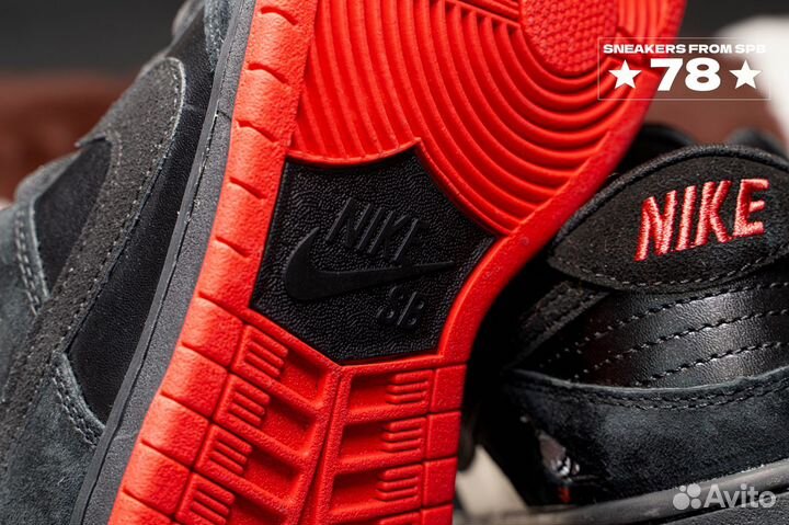 Кроссовки Nike Dunk Low SB новые черные