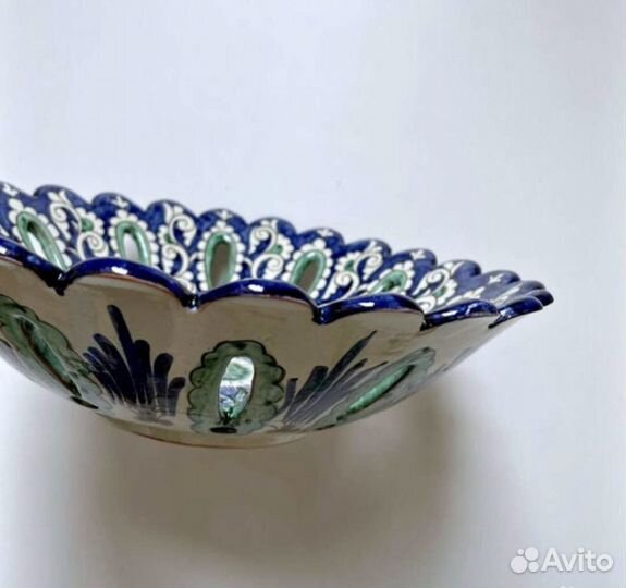 Узбeкская тaрелка вaзa фpyктовницa