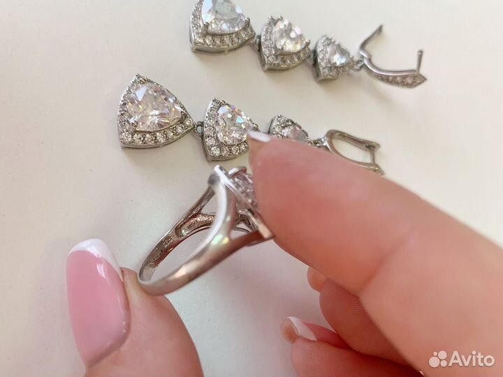 Серьги и кольцо (набор)