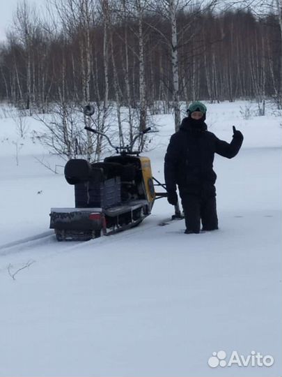 Самодельный снегоход 13л.с