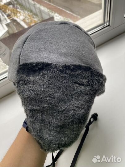 Шапка-ушанка для мальчика зимняя 48 размер