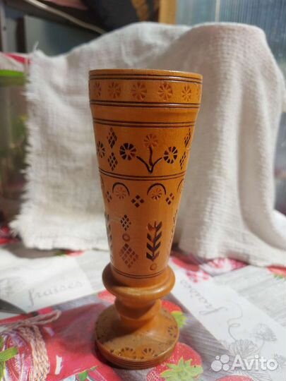 Рюмка деревянная СССР