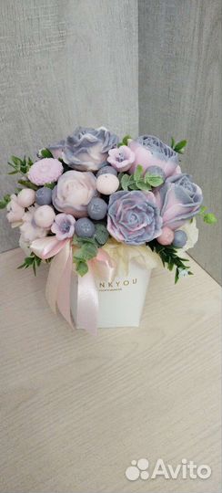 Букет цветов из мыла