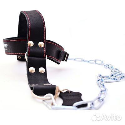 Упряжь D2 для тренировки мышц шеи (натуральная кож