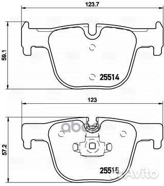 Колодки тормозные дисковые для а/м BMW 3 (F30)