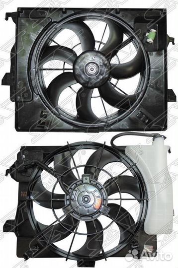 Диффузор радиатора hyundai solaris KIA RIO 1,4 1,6