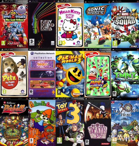 Аркадные игры на PSP arcade на псп диски Продажа ч купить в Москве ...