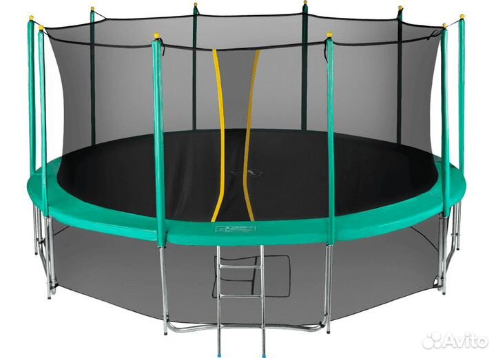 Батут с сеткой Hasttings Classic Green (4,6 м)