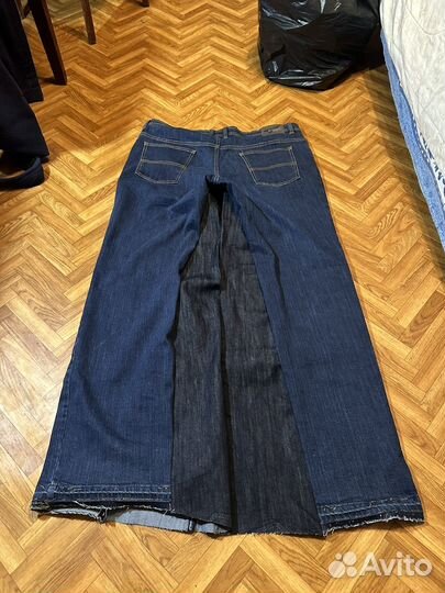 Очень широкие кастом реп джинсы