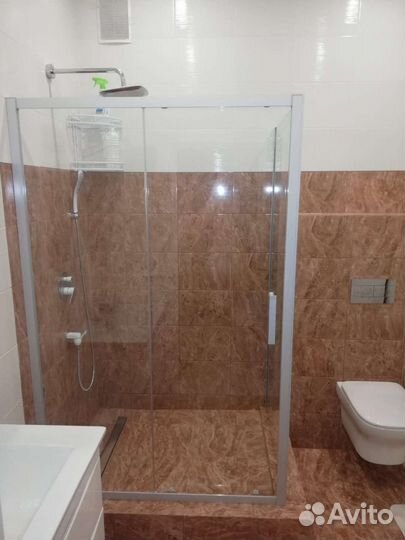 Установка душевых кабин и ширм