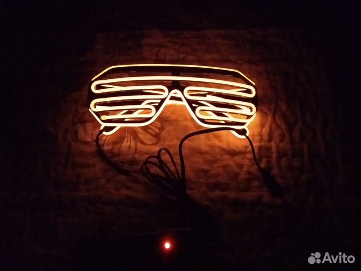 Очки неоновые светящиеся