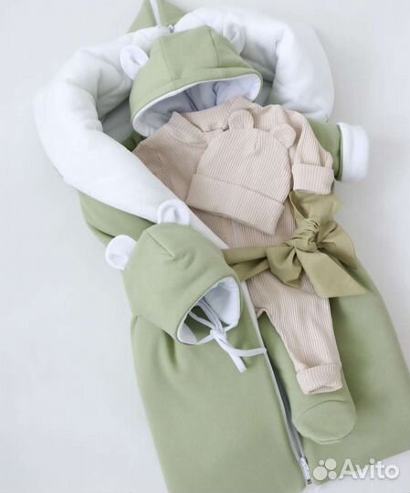 Конверт, комплект на выписку деми/зима