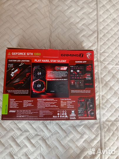 Видеокарта gtx 1060 6gb MSI