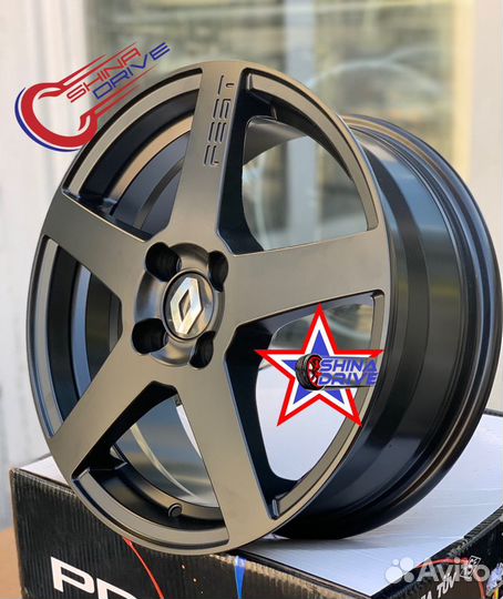 Диски Renault R16 4x100 Black Matt
