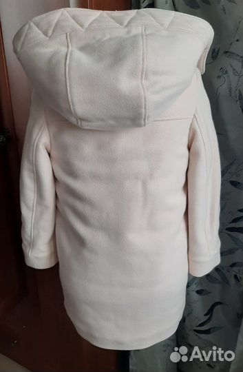 Пальто шерстяное 128 134 chloe розовое