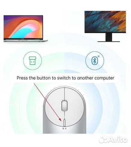 Компьютерная мышь Xiaomi Portable Mouse 2