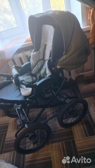 Коляска 2 в 1 эко кожа