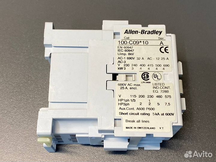 Allen-Bradley 100-C09KF10 Контактор, новый, 2 шт