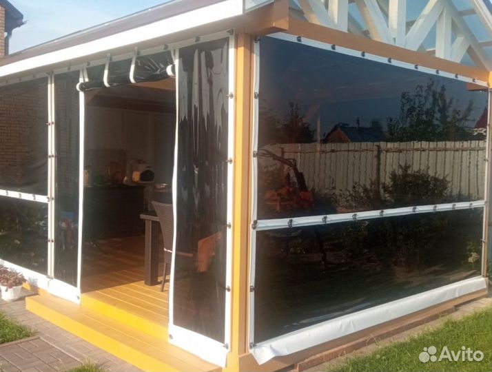 Мягкие окна пвх для дачи, коттеджа, террасы, загор