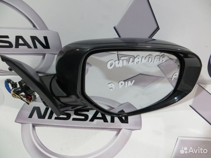 Зеркало правое Mitsubishi Outlander 3 Рест 9 конт
