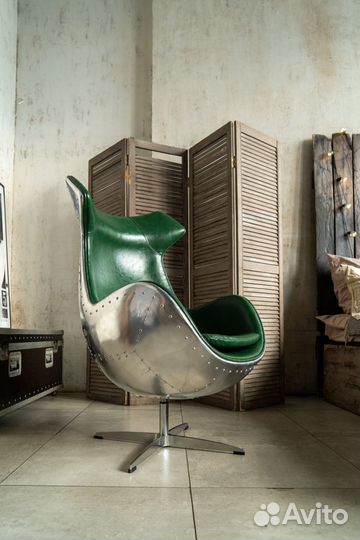 Кресло Aviator Wide Egg Yellow