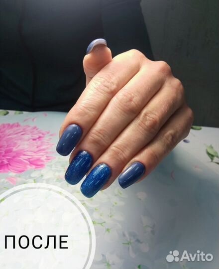 Маникюр, покрытие гель-лак,наращивание